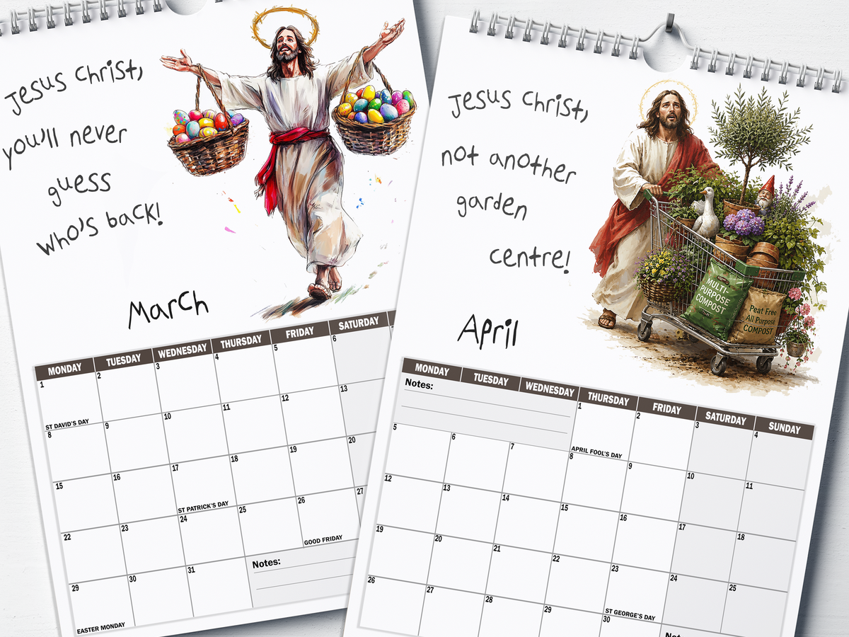 Jesus Christ - 2027 A4 Wall Calendar