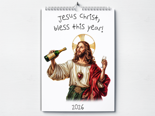Jesus Christ - 2026 A4 Wall Calendar