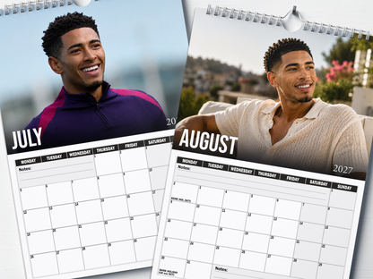 Jude Bellingham - 2027 A4 Wall Calendar