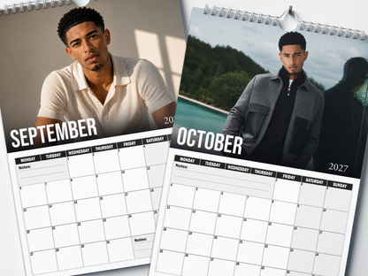 Jude Bellingham - 2027 A4 Wall Calendar