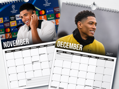 Jude Bellingham - 2027 A4 Wall Calendar