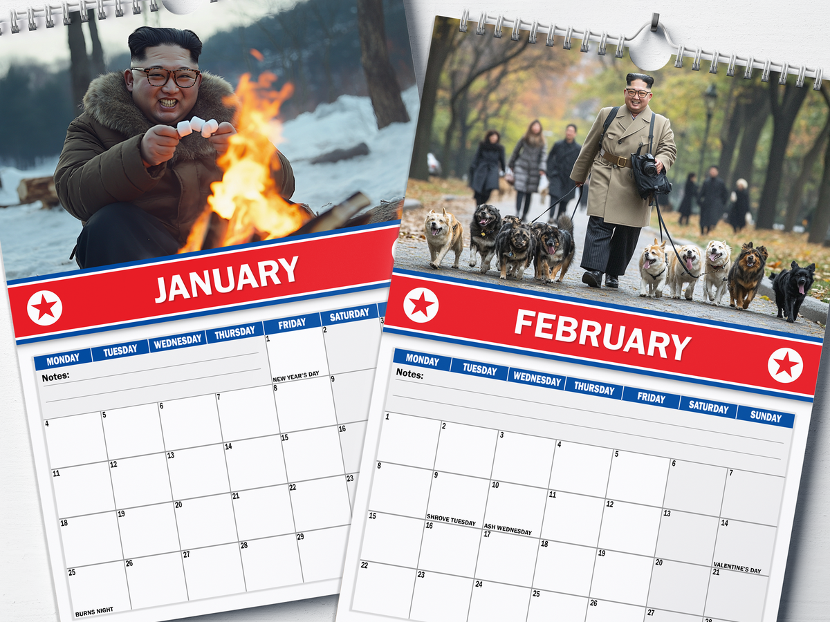 Kim Jong Fun - 2027 A4 Wall Calendar