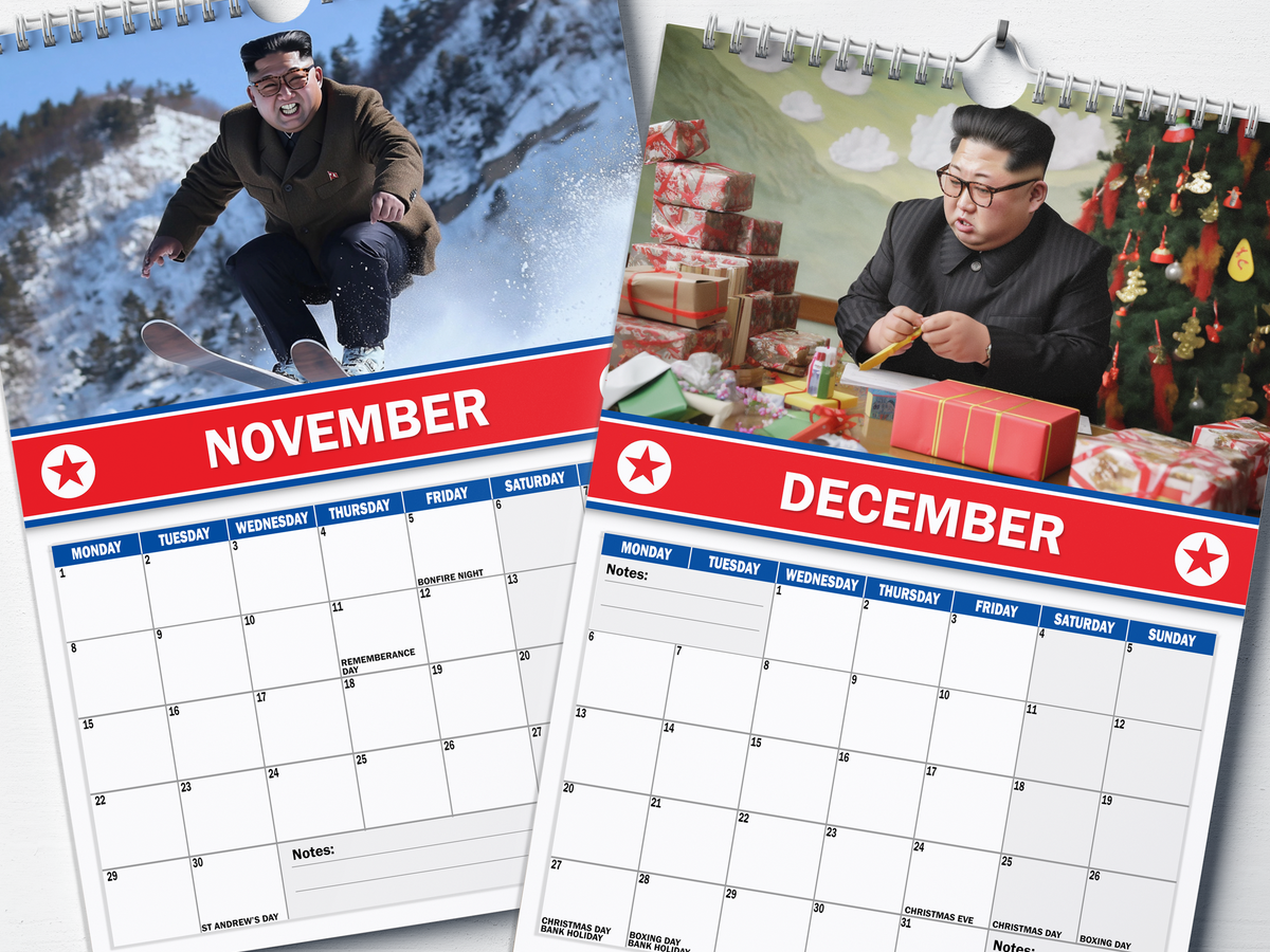 Kim Jong Fun - 2027 A4 Wall Calendar