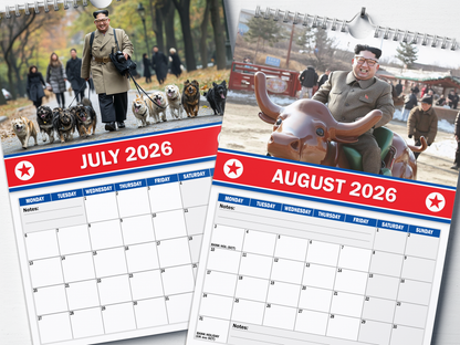 Kim Jong Fun - 2026 A4 Wall Calendar