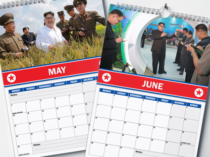 North Korea - 2027 A4 Wall Calendar