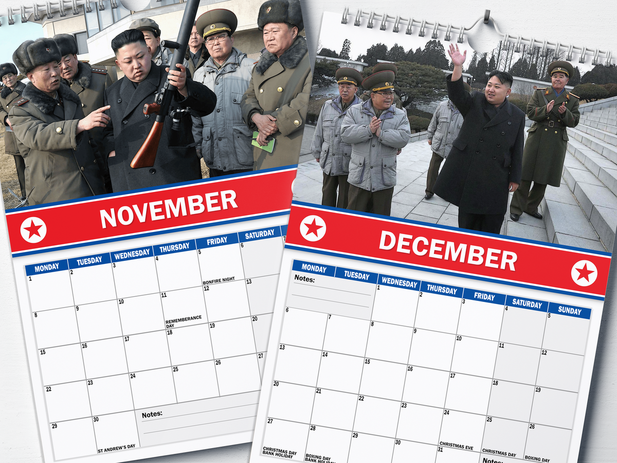 North Korea - 2027 A4 Wall Calendar