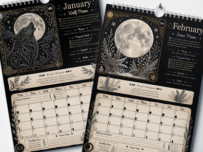 Align With The Moon - 2027 A4 Wall Calendar
