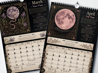Align With The Moon - 2027 A4 Wall Calendar