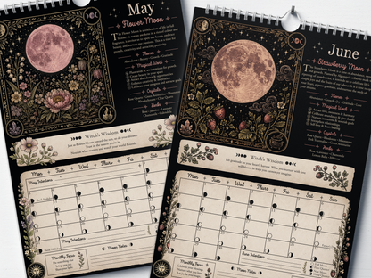 Align With The Moon - 2027 A4 Wall Calendar
