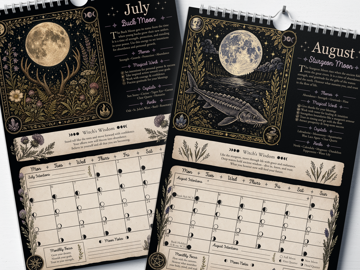Align With The Moon - 2027 A4 Wall Calendar