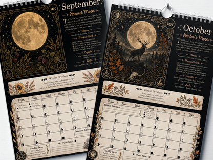 Align With The Moon - 2027 A4 Wall Calendar