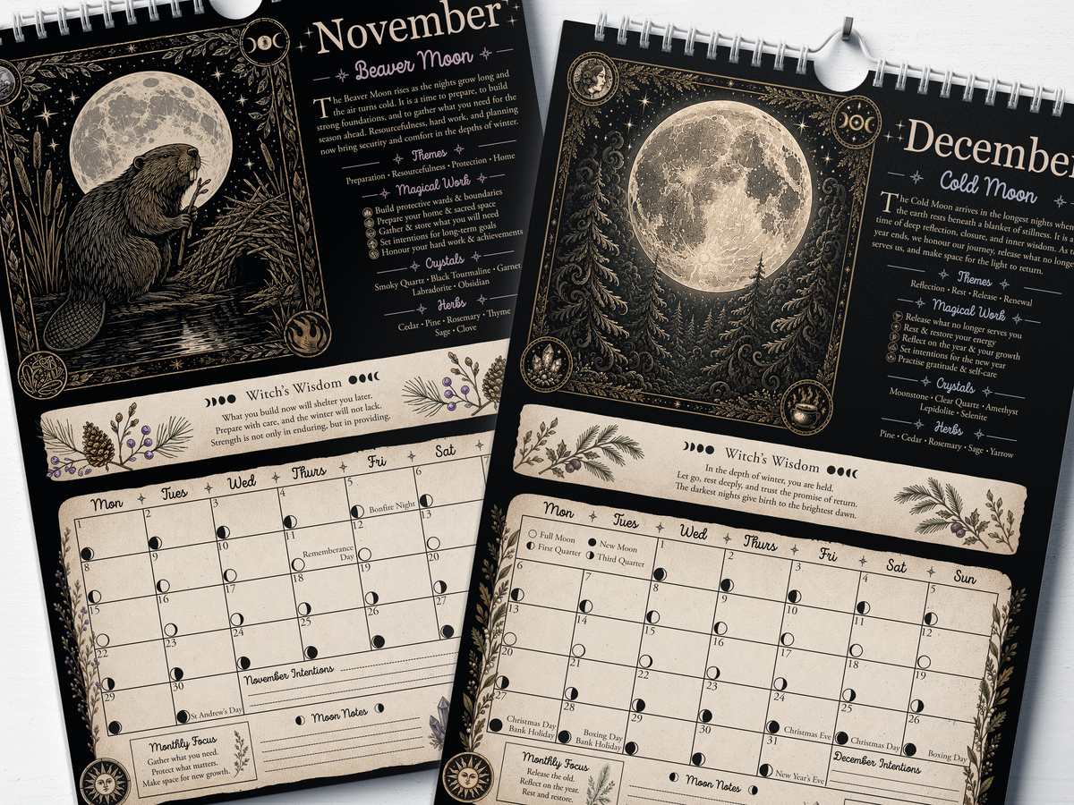 Align With The Moon - 2027 A4 Wall Calendar