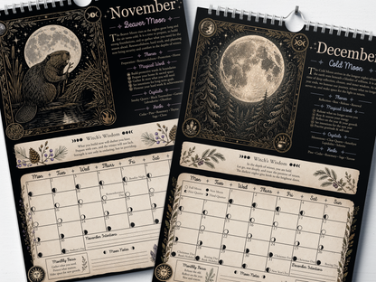 Align With The Moon - 2027 A4 Wall Calendar