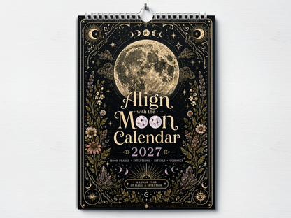 Align With The Moon - 2027 A4 Wall Calendar