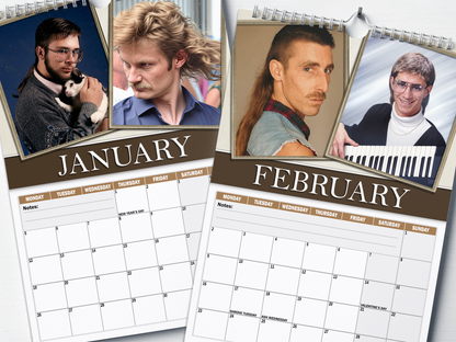 World's Finest Mullets - 2026 A4 Wall Calendar