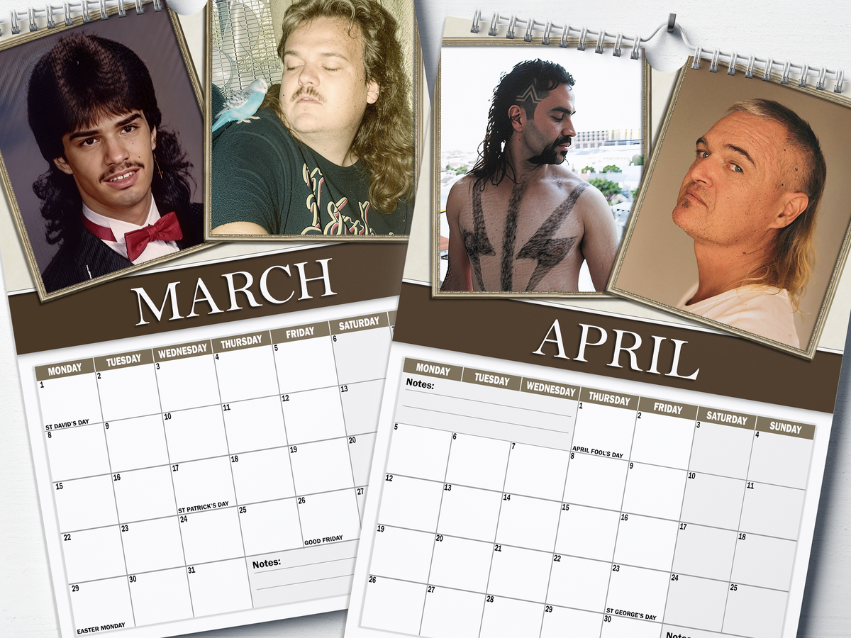 World's Finest Mullets - 2027 A4 Wall Calendar