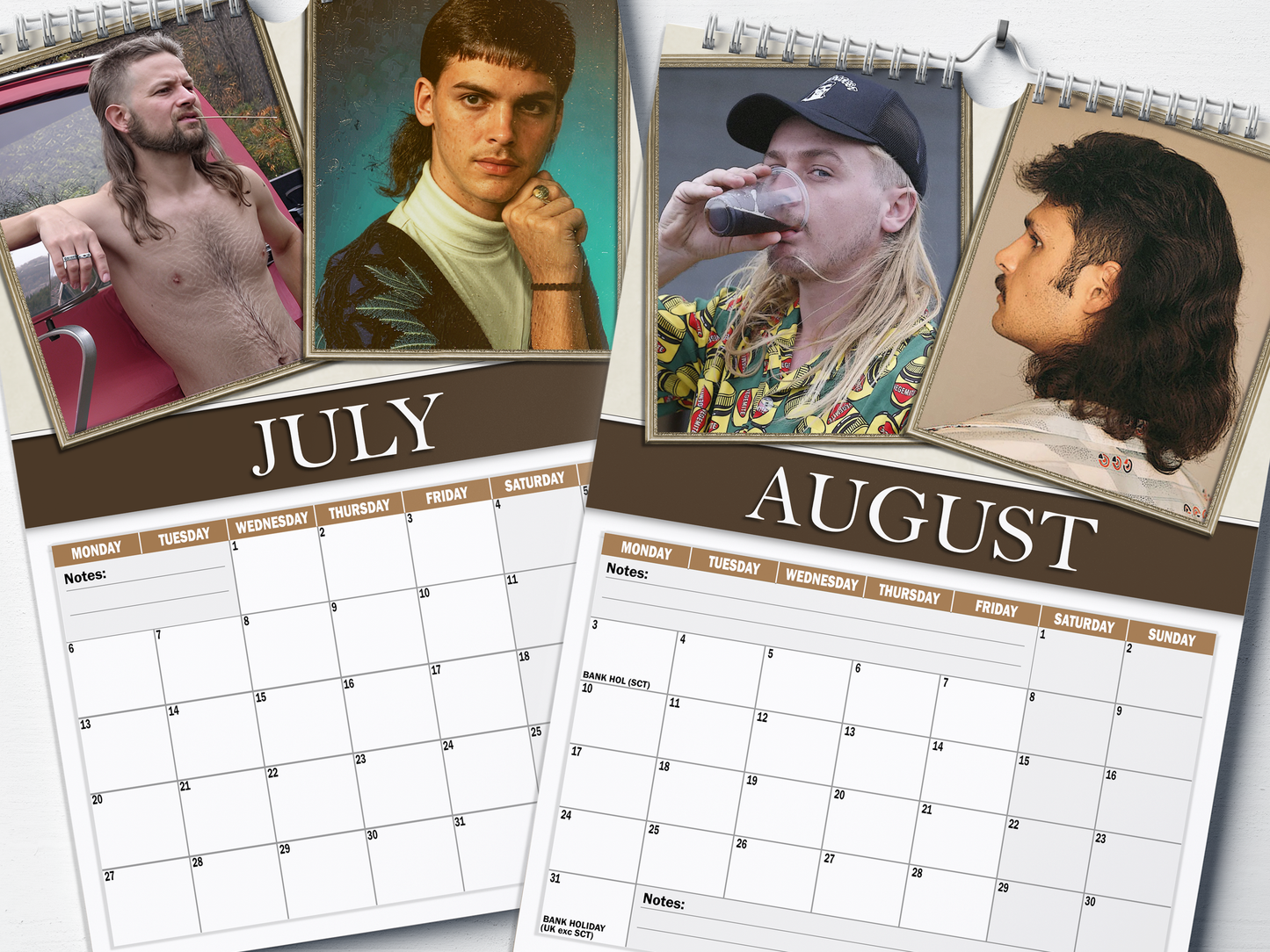 World's Finest Mullets - 2026 A4 Wall Calendar