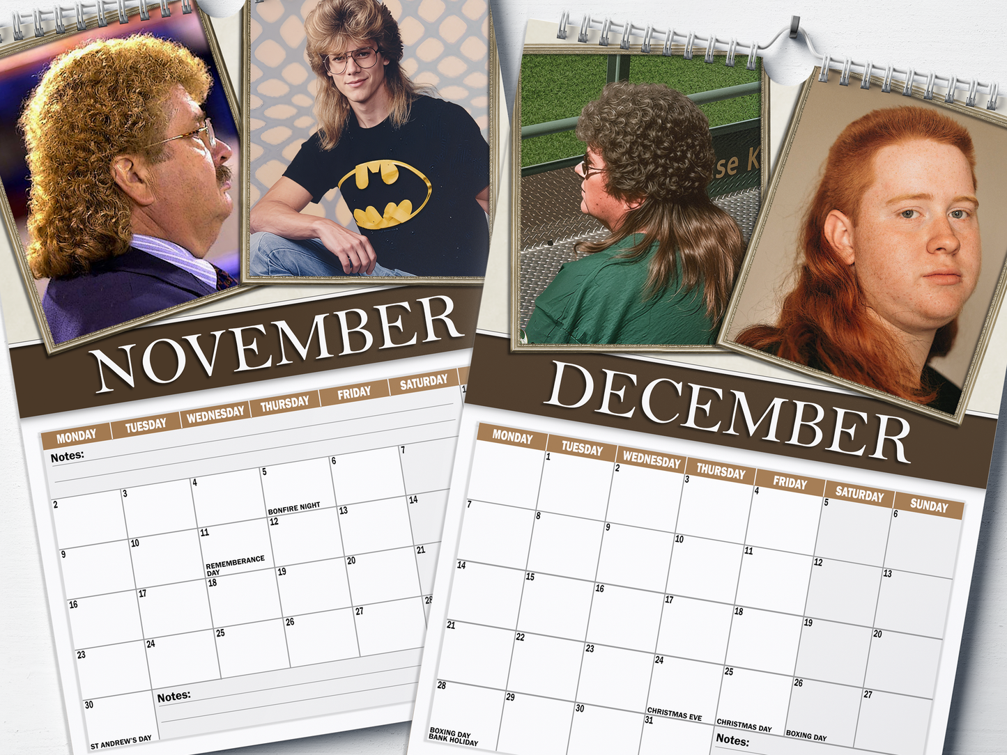 World's Finest Mullets - 2026 A4 Wall Calendar