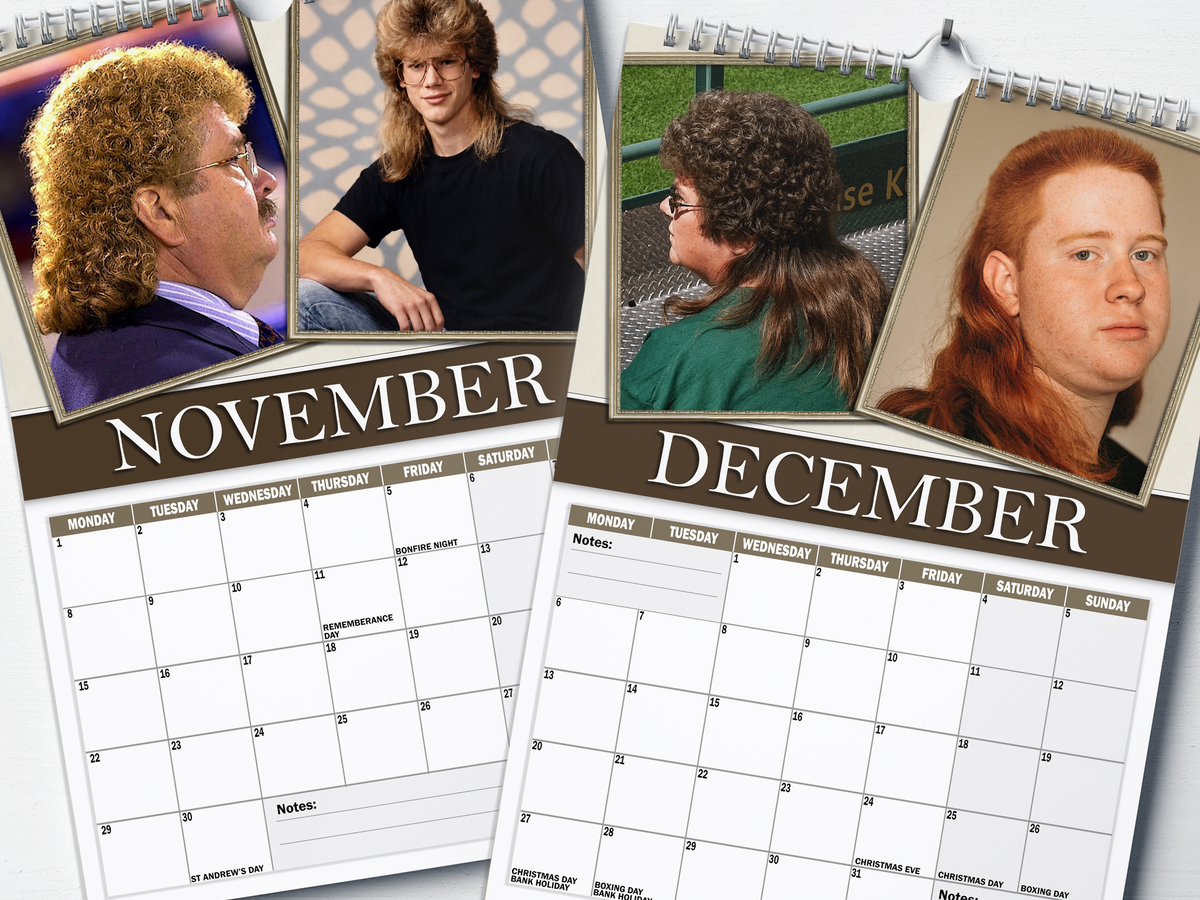 World's Finest Mullets - 2027 A4 Wall Calendar