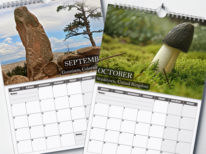 Nature's Nudes - 2027 A4 Wall Calendar