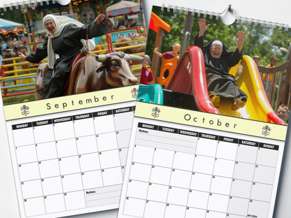 Naughty Nuns - 2026 A4 Wall Calendar