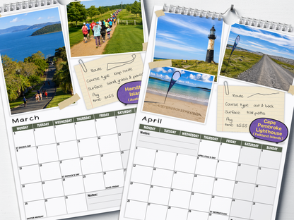 World's Best Parkruns - 2027 A4 Wall Calendar