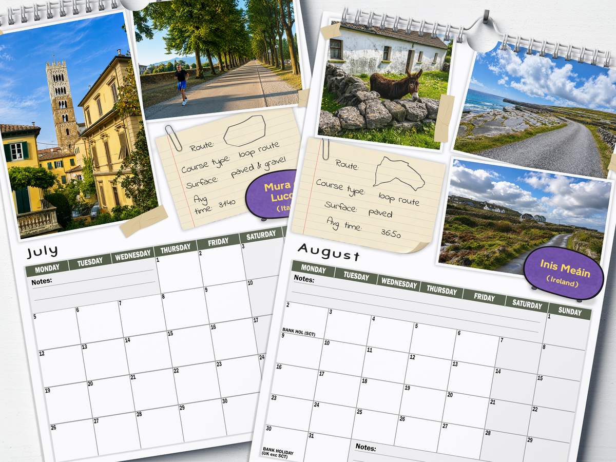 World's Best Parkruns - 2027 A4 Wall Calendar