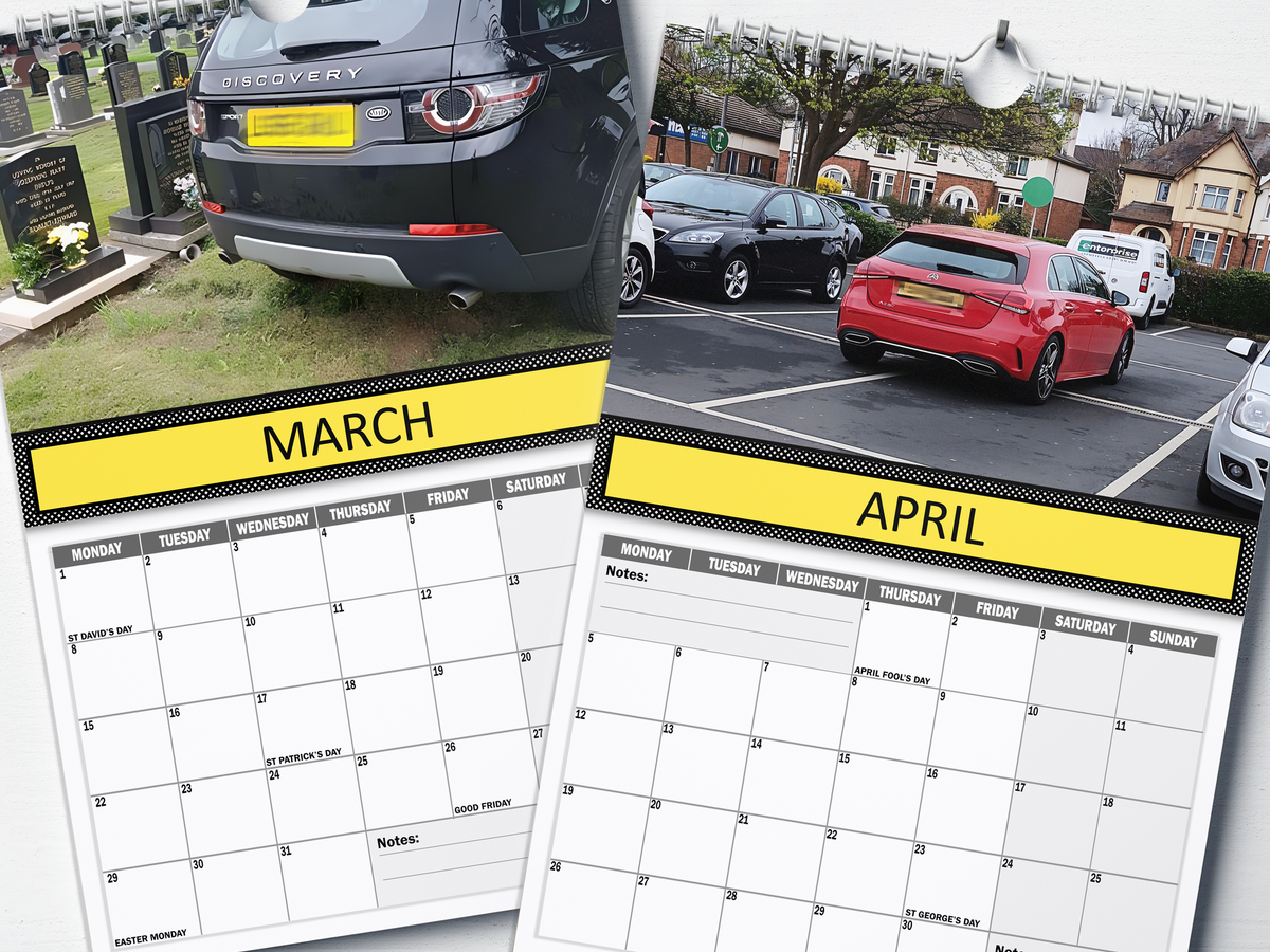 Bad Parking : Hall of Shame - 2027 A4 Wall Calendar