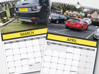 Bad Parking : Hall of Shame - 2027 A4 Wall Calendar