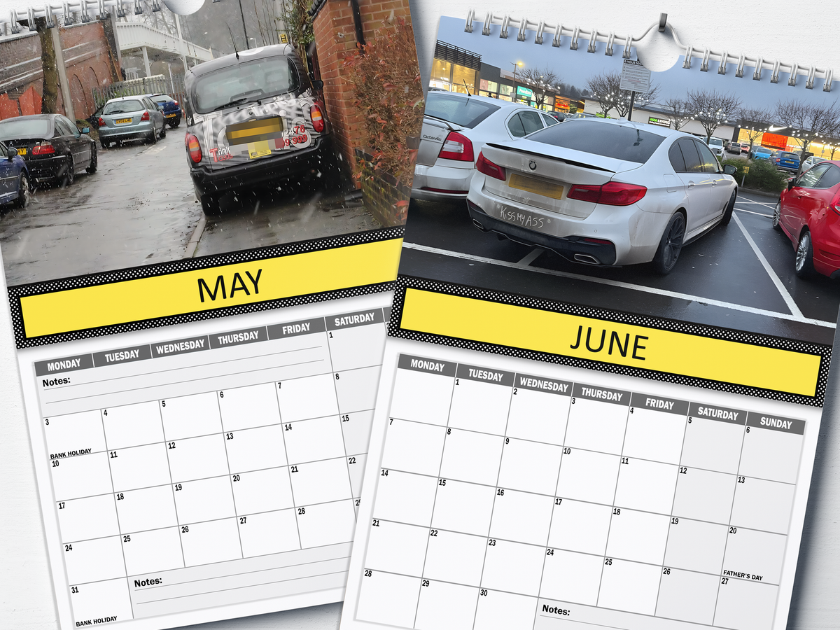 Bad Parking : Hall of Shame - 2027 A4 Wall Calendar