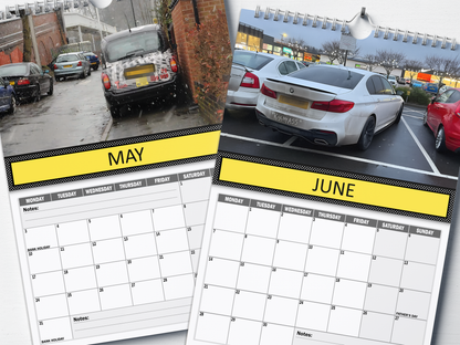 Bad Parking : Hall of Shame - 2027 A4 Wall Calendar