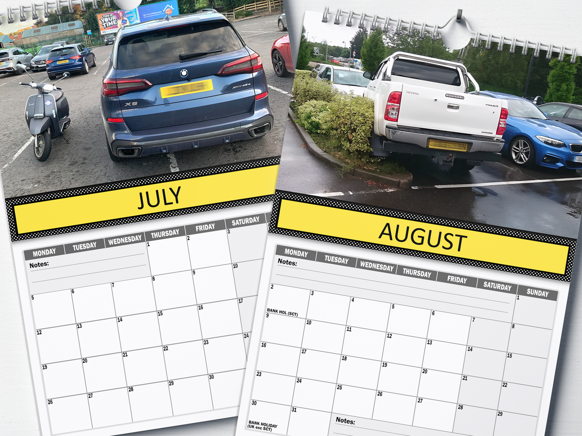 Bad Parking : Hall of Shame - 2027 A4 Wall Calendar