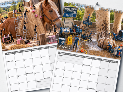 Animal Maintenance Dept - 2027 A4 Wall Calendar