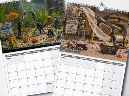Animal Maintenance Dept - 2027 A4 Wall Calendar
