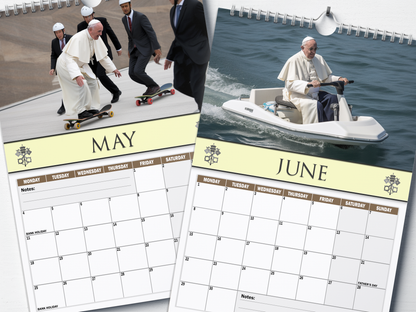Pope Francis - 2026 A4 Wall Calendar