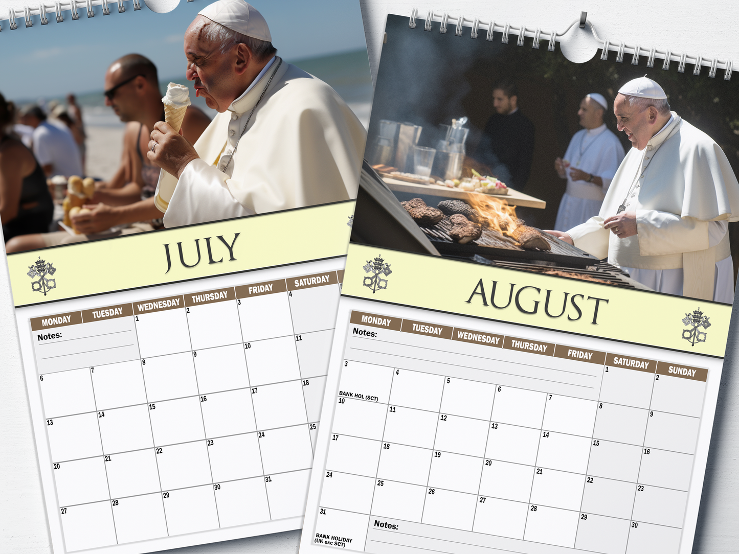 Pope Francis - 2026 A4 Wall Calendar
