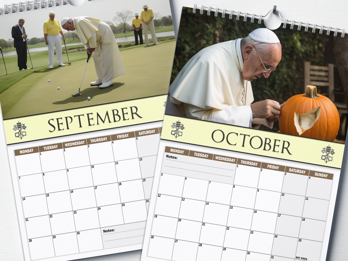 Pope Francis - 2026 A4 Wall Calendar