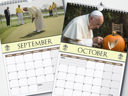Pope Francis - 2026 A4 Wall Calendar