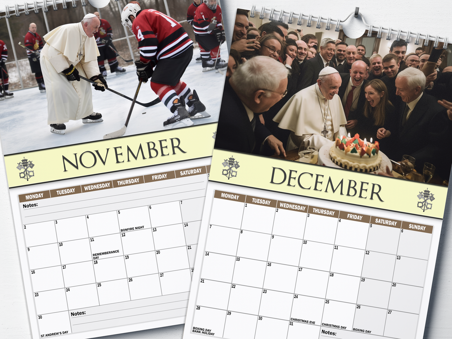 Pope Francis - 2026 A4 Wall Calendar