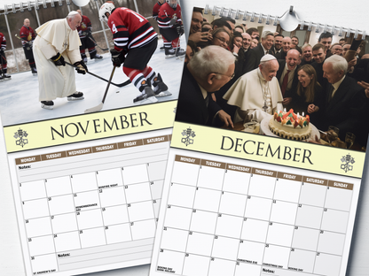 Pope Francis - 2026 A4 Wall Calendar