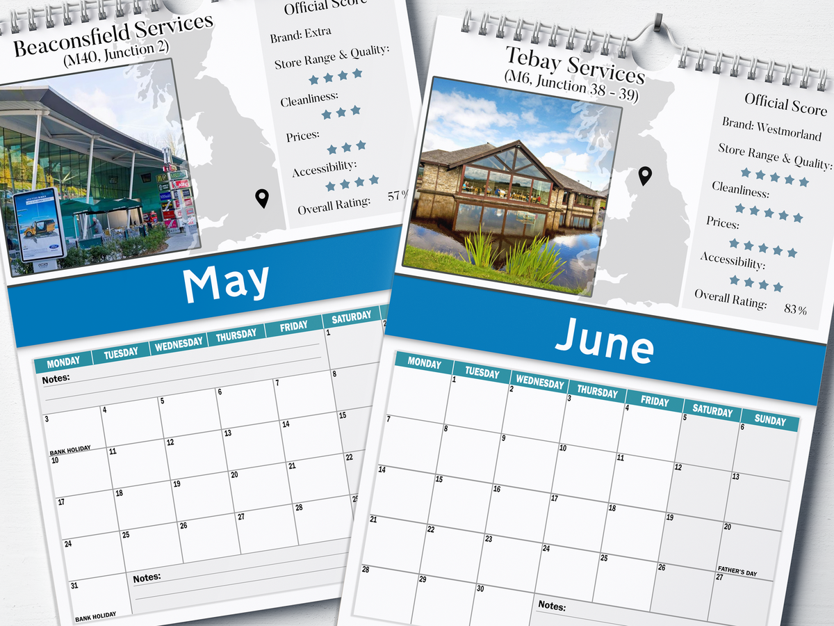 Best Service Stations - 2027 A4 Wall Calendar