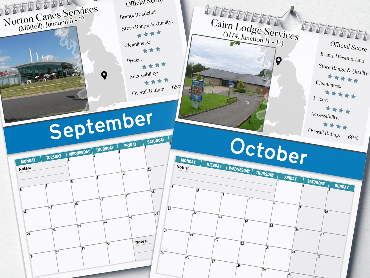 Best Service Stations - 2027 A4 Wall Calendar