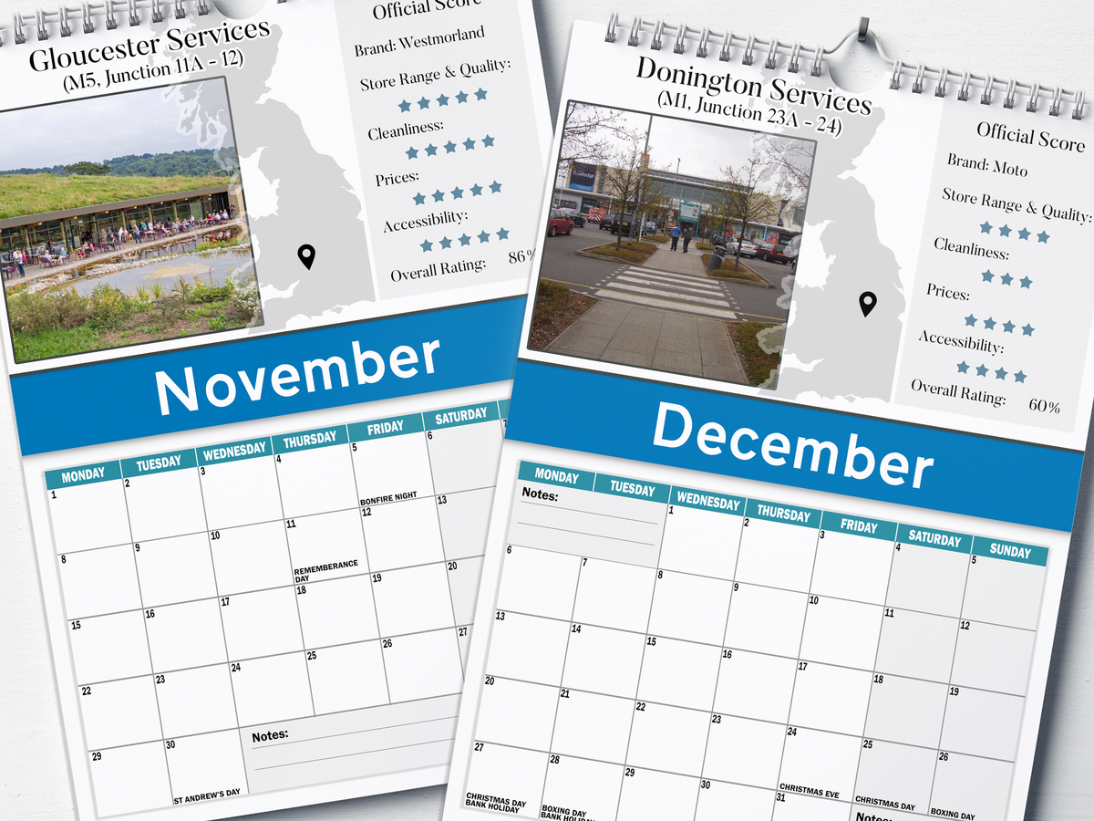 Best Service Stations - 2027 A4 Wall Calendar