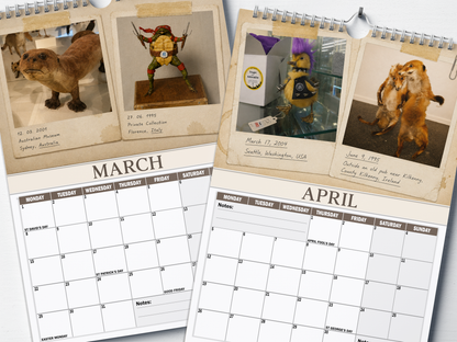 Bad Taxidermy - 2027 A4 Wall Calendar