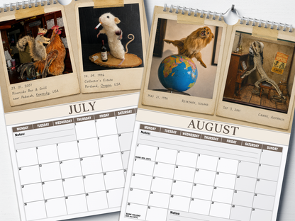 Bad Taxidermy - 2027 A4 Wall Calendar