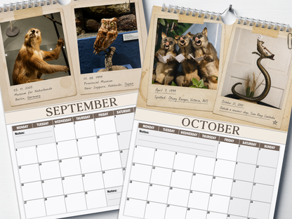 Bad Taxidermy - 2027 A4 Wall Calendar