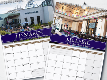 Wetherspoons - 2027 A4 Wall Calendar