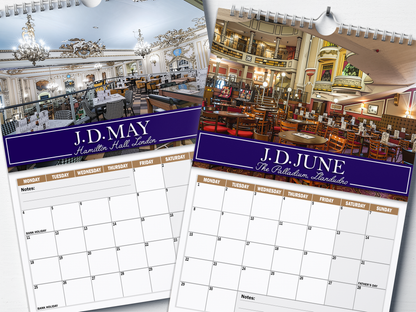 Wetherspoons - 2026 A4 Wall Calendar