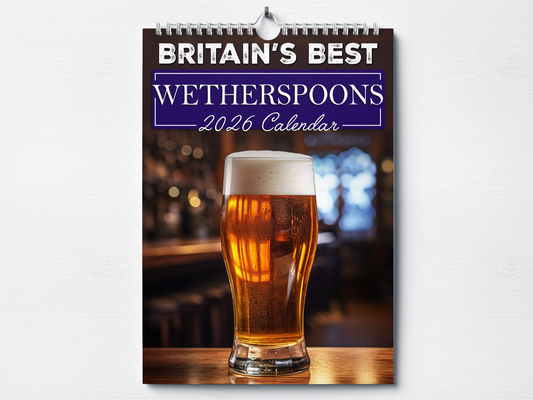 Wetherspoons - 2026 A4 Wall Calendar