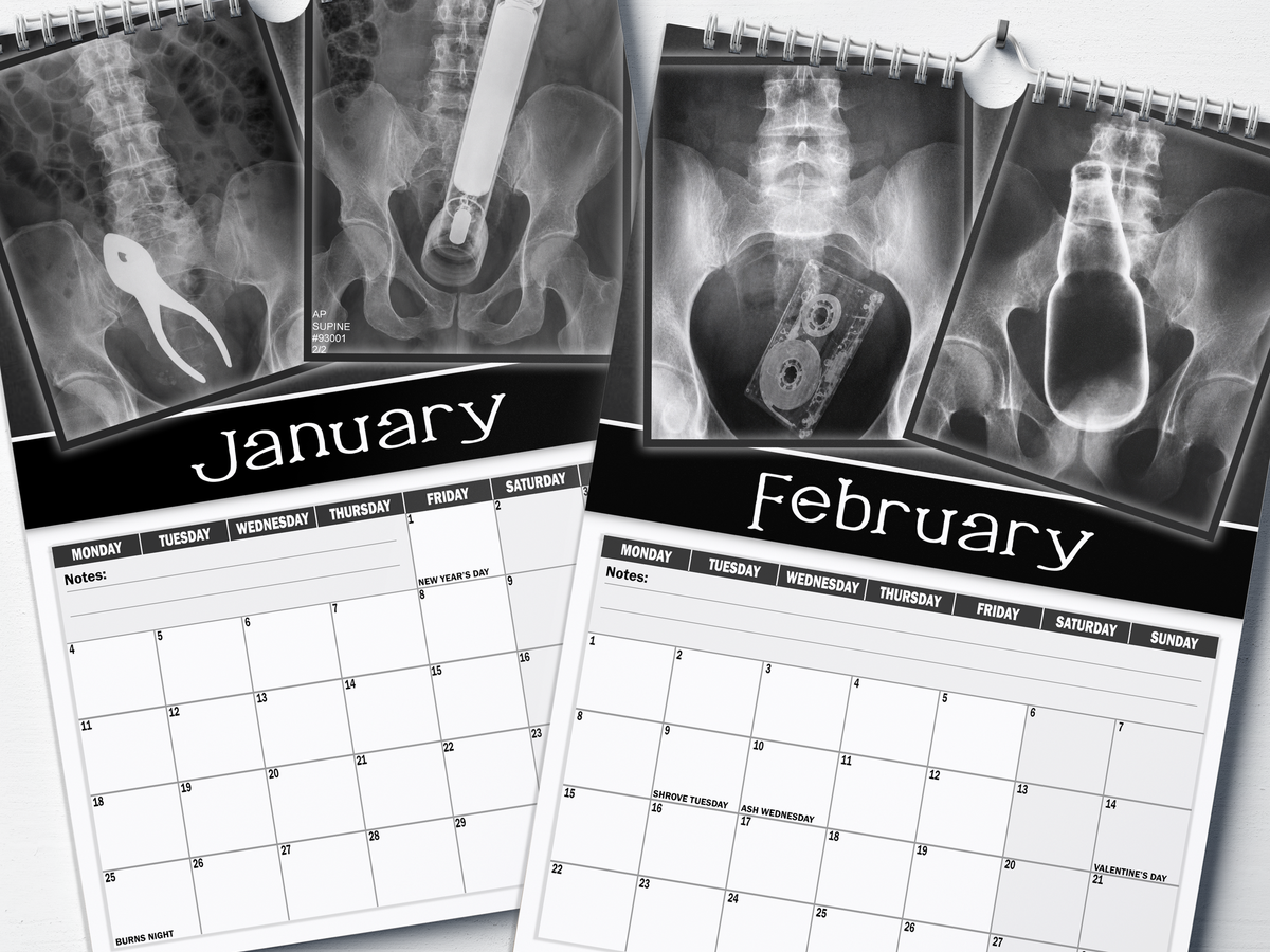XXX-Rays - 2027 A4 Wall Calendar